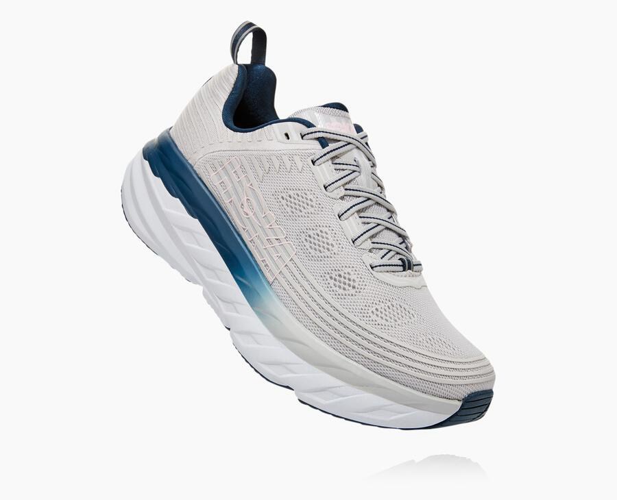 Hoka One One Bondi 6 Promenadskor Dam - Grå - LKVDF-0592